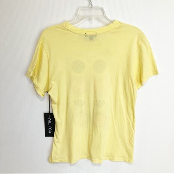 Wildfox Yellow Sunnies Keke Sunglasses Graphic Tee NWT Small - Picture 9 of 10